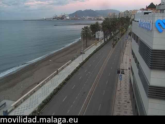 Archived image Webcam Paseo Maritimo Pablo Ruiz Picasso