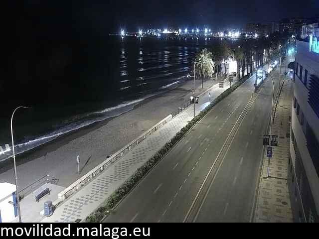 Archiv Foto Webcam Paseo Maritimo in Malaga