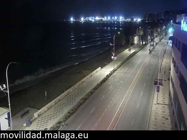 Archiv Foto Webcam Paseo Maritimo in Malaga