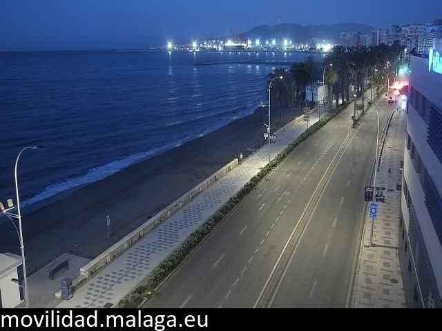 Archiv Foto Webcam Paseo Maritimo in Malaga