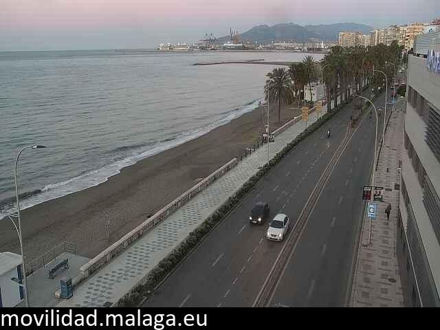 Archiv Foto Webcam Paseo Maritimo in Malaga