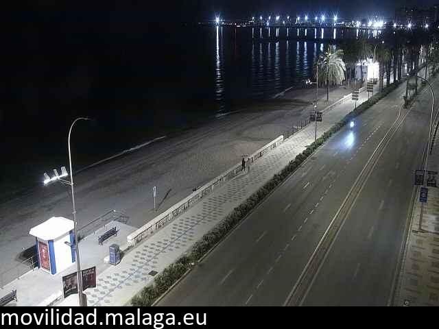 Archiv Foto Webcam Paseo Maritimo in Malaga