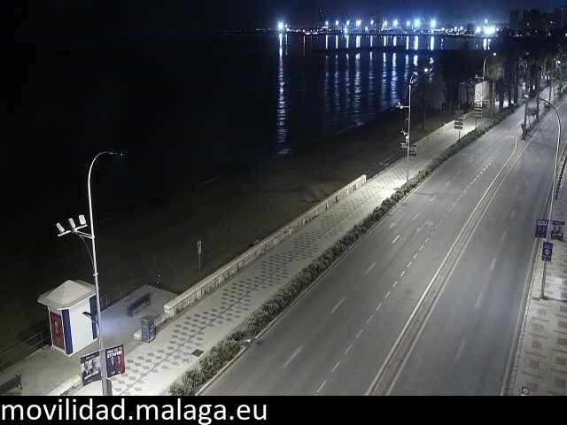 Archiv Foto Webcam Paseo Maritimo in Malaga