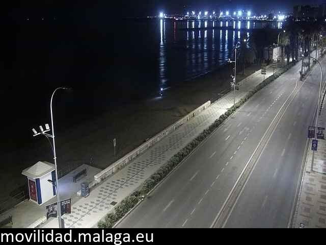 Archiv Foto Webcam Paseo Maritimo in Malaga