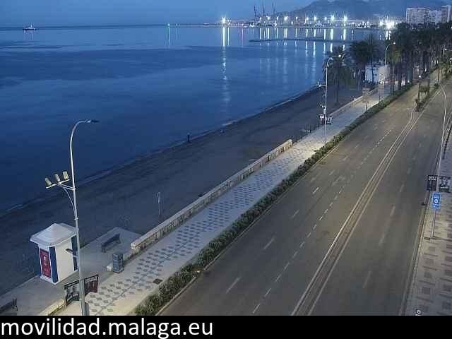 Archived image Webcam Paseo Maritimo Pablo Ruiz Picasso