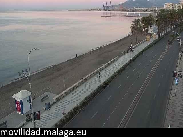 Archived image Webcam Paseo Maritimo Pablo Ruiz Picasso