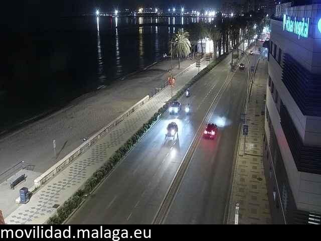 Archiv Foto Webcam Paseo Maritimo in Malaga