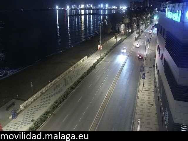 Archiv Foto Webcam Paseo Maritimo in Malaga