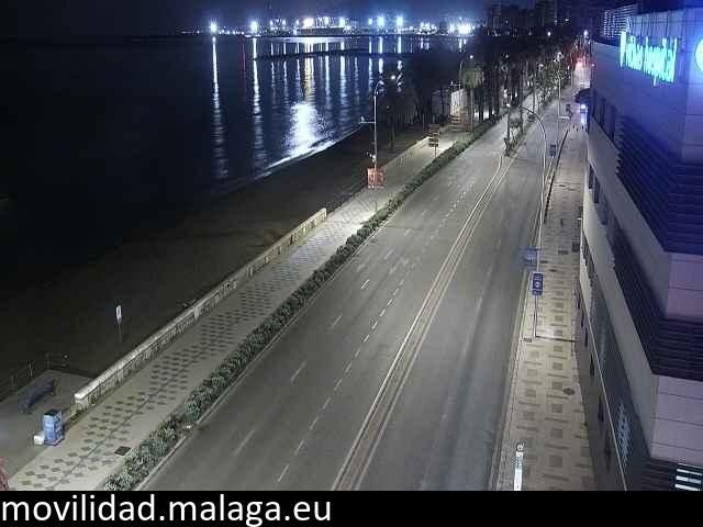 Archiv Foto Webcam Paseo Maritimo in Malaga