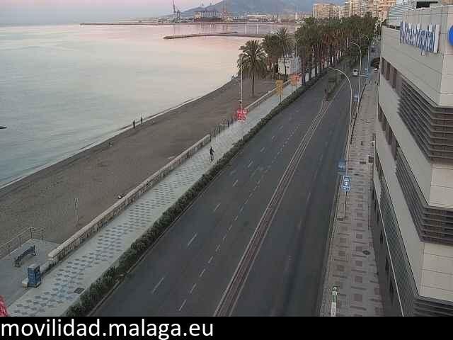 Archived image Webcam Paseo Maritimo Pablo Ruiz Picasso