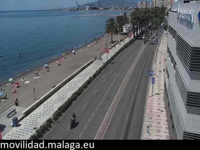 Archiv Foto Webcam Paseo Maritimo in Malaga