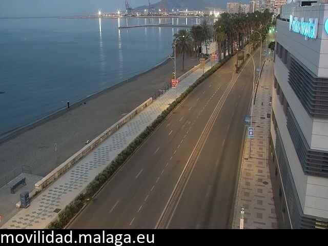 Archived image Webcam Paseo Maritimo Pablo Ruiz Picasso
