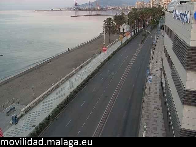 Archived image Webcam Paseo Maritimo Pablo Ruiz Picasso