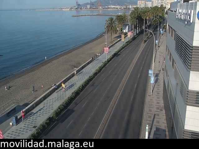 Archived image Webcam Paseo Maritimo Pablo Ruiz Picasso