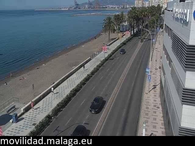 Archived image Webcam Paseo Maritimo Pablo Ruiz Picasso