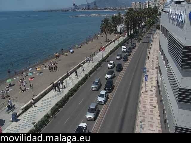 Archived image Webcam Paseo Maritimo Pablo Ruiz Picasso
