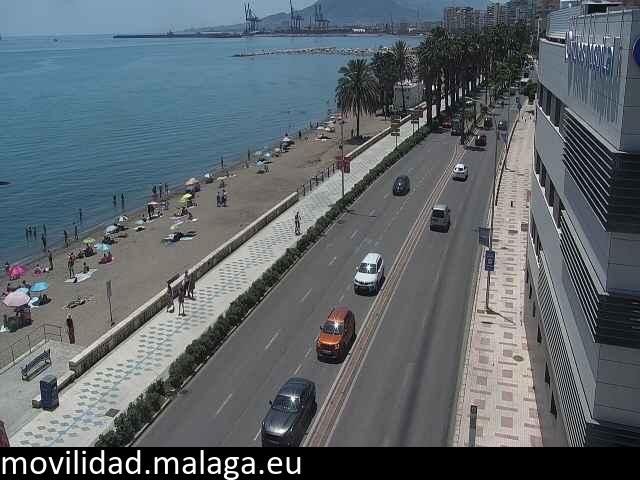 Archived image Webcam Paseo Maritimo Pablo Ruiz Picasso