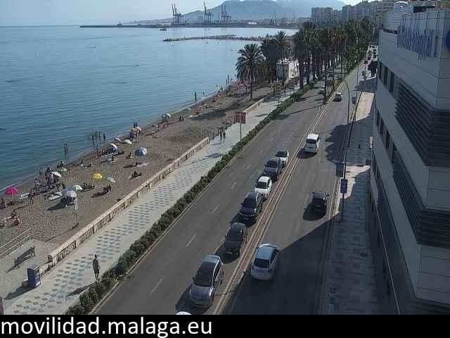 Archived image Webcam Paseo Maritimo Pablo Ruiz Picasso