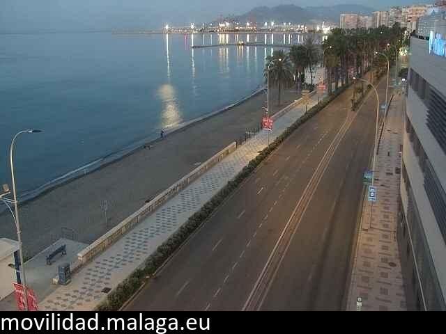 Archived image Webcam Paseo Maritimo Pablo Ruiz Picasso