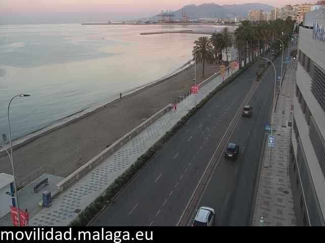 Archived image Webcam Paseo Maritimo Pablo Ruiz Picasso