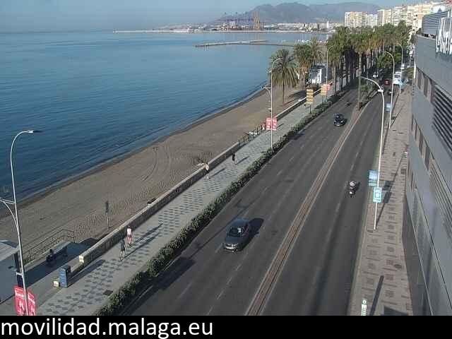 Archived image Webcam Paseo Maritimo Pablo Ruiz Picasso