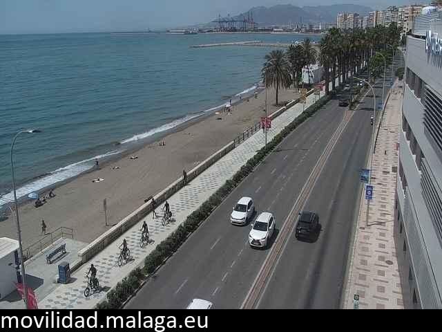Archived image Webcam Paseo Maritimo Pablo Ruiz Picasso