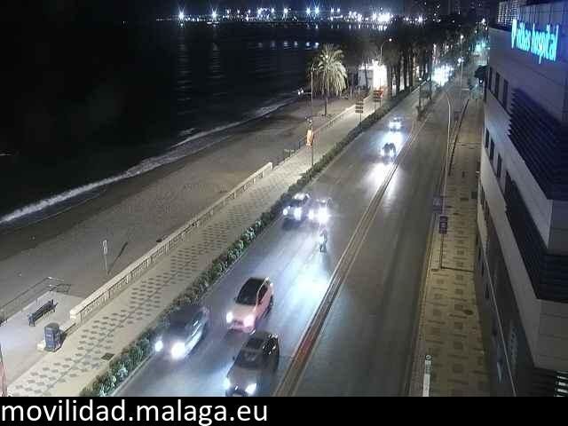 Archiv Foto Webcam Paseo Maritimo in Malaga