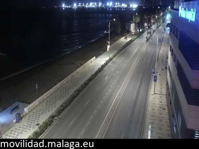 Archiv Foto Webcam Paseo Maritimo in Malaga