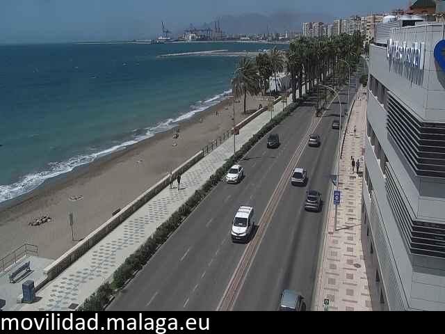 Archiv Foto Webcam Paseo Maritimo in Malaga