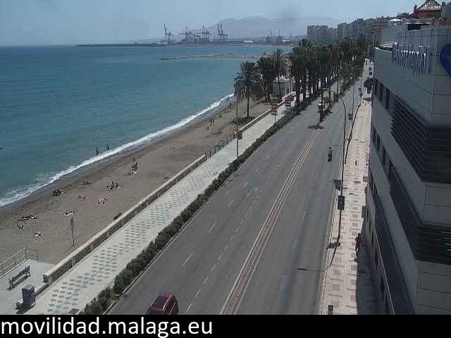 Archiv Foto Webcam Paseo Maritimo in Malaga