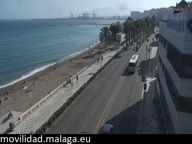 Archiv Foto Webcam Paseo Maritimo in Malaga