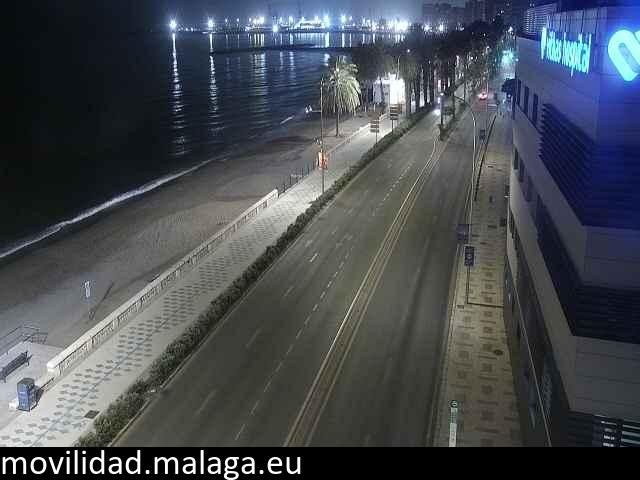 Archiv Foto Webcam Paseo Maritimo in Malaga