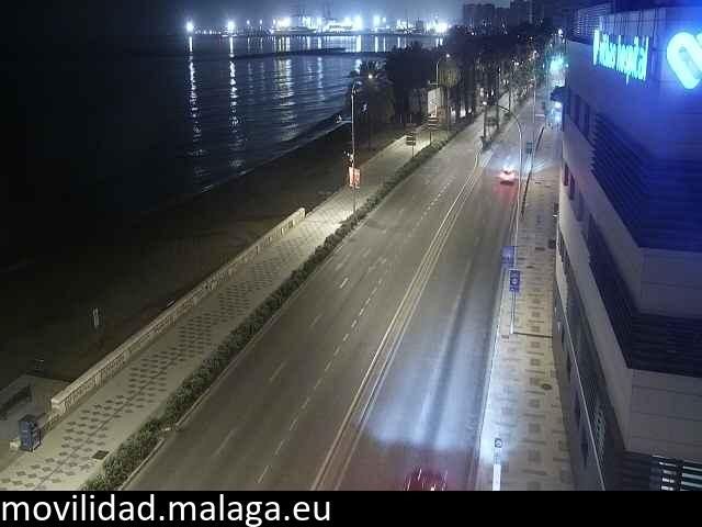 Archiv Foto Webcam Paseo Maritimo in Malaga