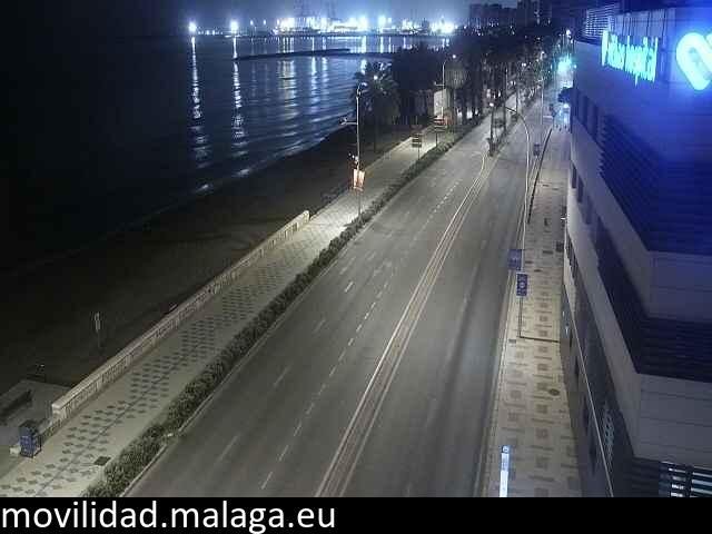 Archiv Foto Webcam Paseo Maritimo in Malaga