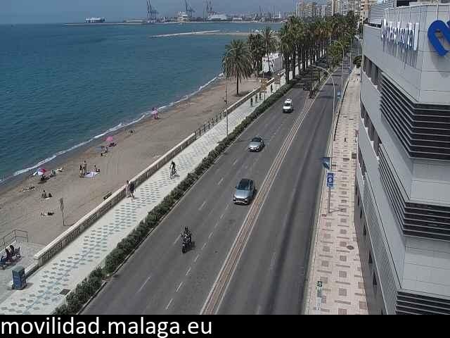 Archiv Foto Webcam Paseo Maritimo in Malaga