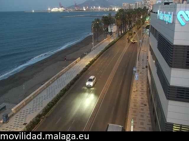 Archived image Webcam Paseo Maritimo Pablo Ruiz Picasso