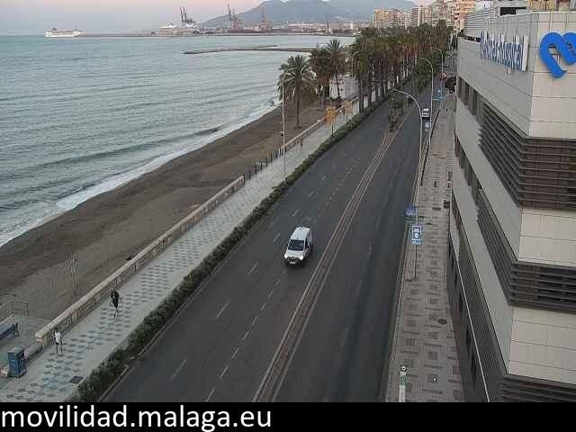 Archived image Webcam Paseo Maritimo Pablo Ruiz Picasso