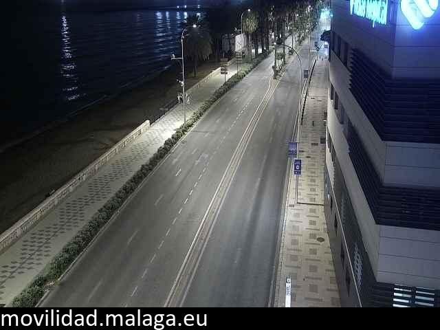 Archiv Foto Webcam Paseo Maritimo in Malaga