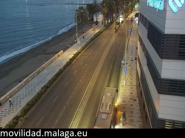 Archiv Foto Webcam Paseo Maritimo in Malaga