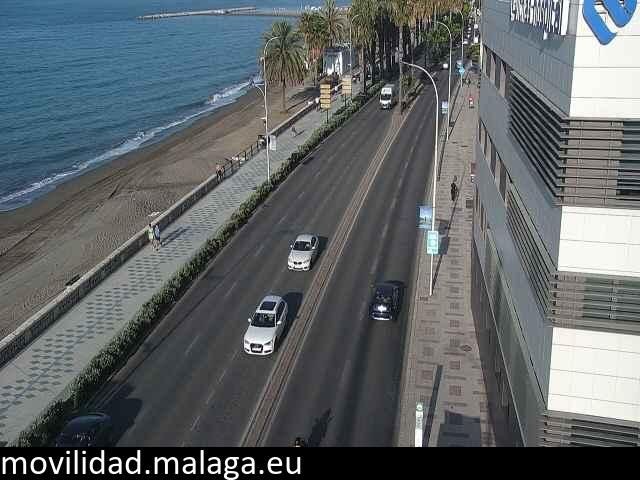 Archiv Foto Webcam Paseo Maritimo in Malaga