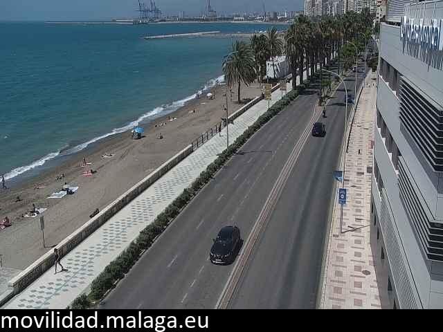 Archived image Webcam Paseo Maritimo Pablo Ruiz Picasso