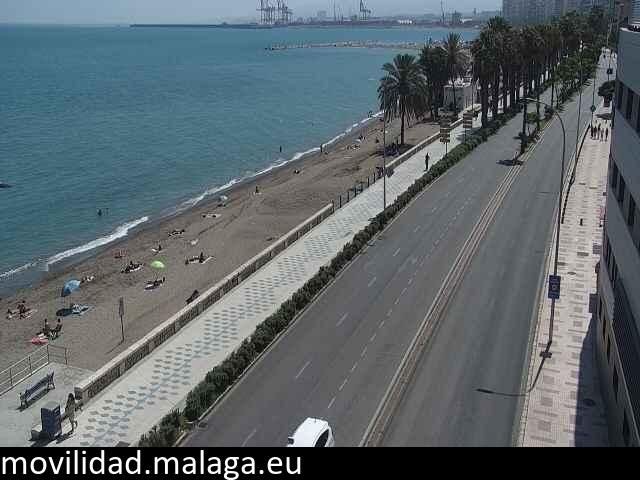 Archived image Webcam Paseo Maritimo Pablo Ruiz Picasso