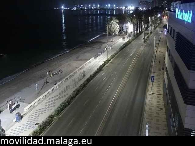 Archiv Foto Webcam Paseo Maritimo in Malaga