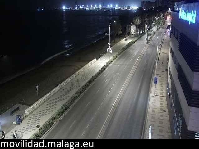 Archiv Foto Webcam Paseo Maritimo in Malaga