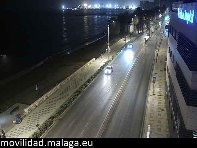 Archiv Foto Webcam Paseo Maritimo in Malaga