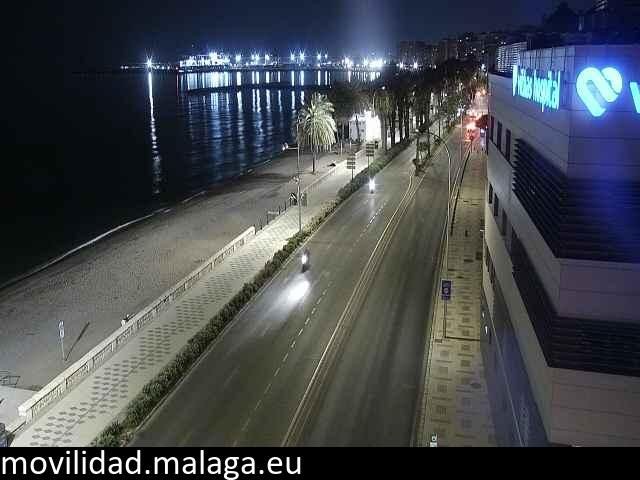 Archiv Foto Webcam Paseo Maritimo in Malaga