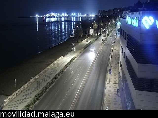 Archived image Webcam Paseo Maritimo Pablo Ruiz Picasso