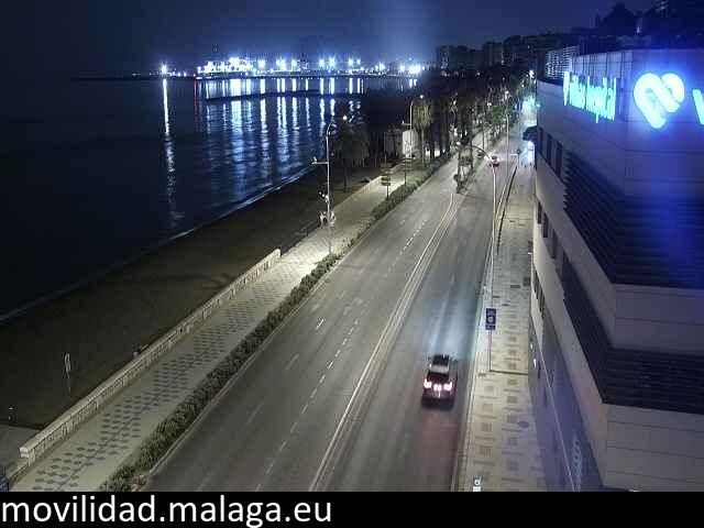Archiv Foto Webcam Paseo Maritimo in Malaga
