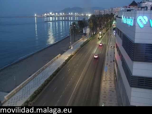 Archiv Foto Webcam Paseo Maritimo in Malaga