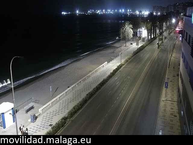 Archiv Foto Webcam Paseo Maritimo in Malaga